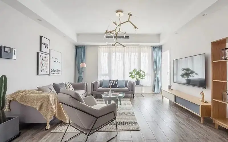 小户型客厅颜值逆袭指南:9 招打造 90㎡左右户型的敞亮高级感(图9) 90平米小户型客厅布置_小户型现代简约风格客厅_小客厅设计思路