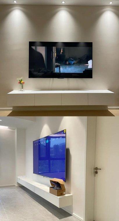 一切没有实用价值的电视墙,请不要再做了(图8) 客厅电视瓷砖背景墙效果图2025_悬浮电视柜安装_电视墙设计