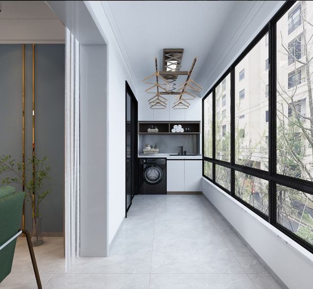 论装修小白是怎么20万搞定全屋装修设计的——家电家具篇(图15) 性价比高家具家电推荐_滚筒洗衣机装修效果图_四线小城市115平米现代简约装修家电家具汇总
