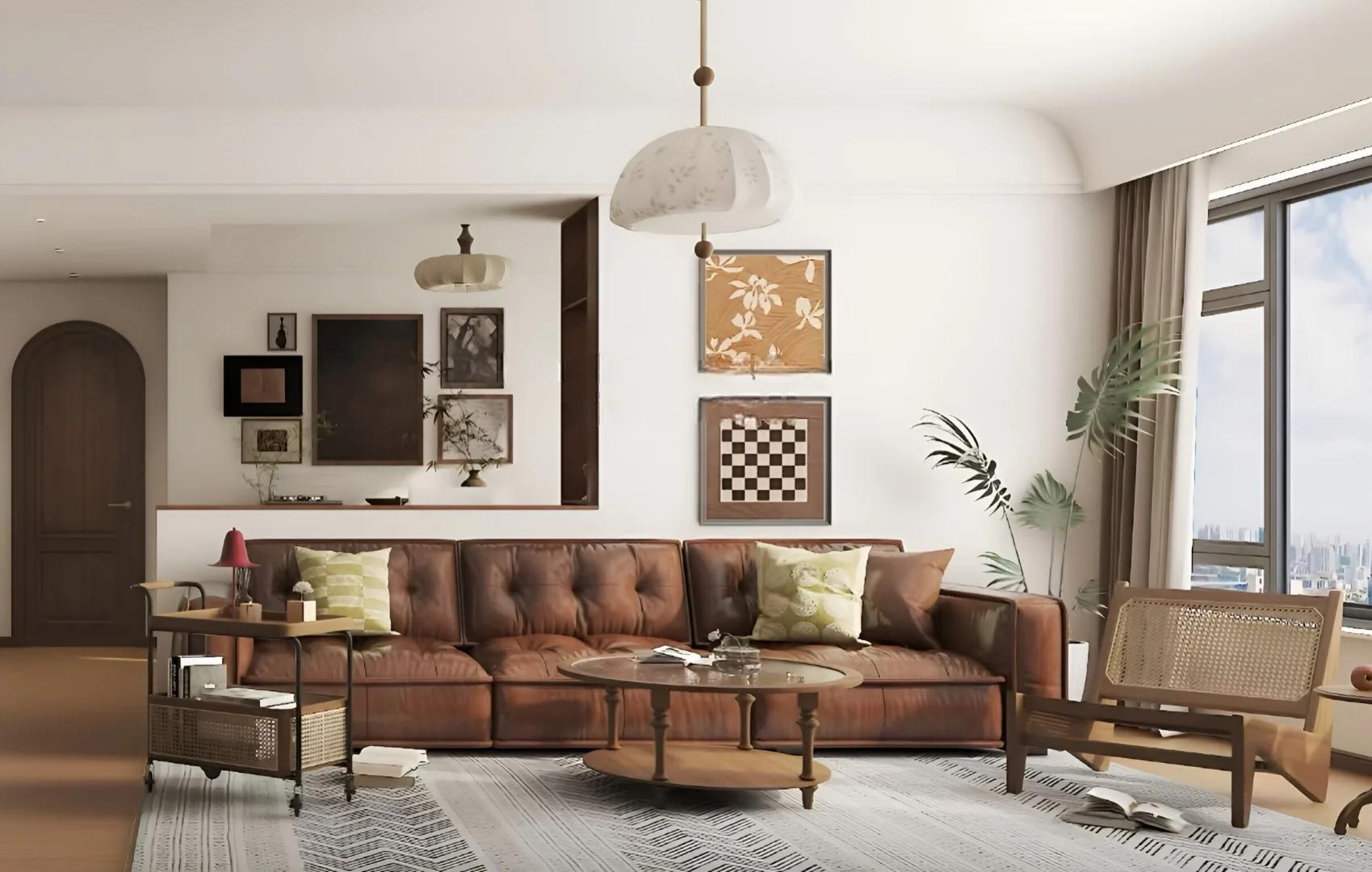 2025装修的9种风格刷爆朋友圈,温柔/复古/极简全搞定,收藏备用(图6) 法式中古风|浪漫与质感的“双buff”、美式复古风|老电影里的“温暖滤镜”、新中式风格|传统与现代的“东方浪漫”_室内装修风格汇总