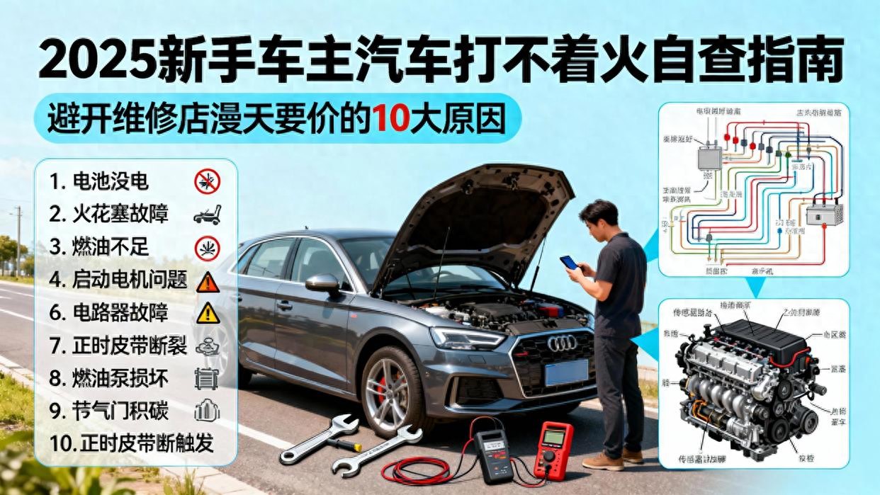 车子突然间打不着火？ 车主自查10大原因，避开维修店漫天要价指南