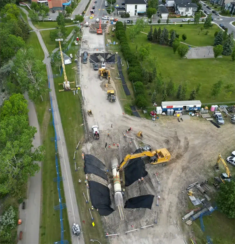 加拿大卡尔加里PCCP爆管事件_PCCP管道断丝检测隐患抢修_供水管道抢修方案