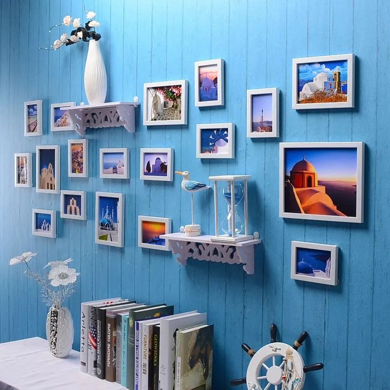 照片墙制作方法_纸胶带墙面艺术_DIY照片墙