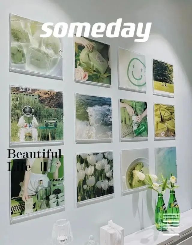 纸胶带墙面艺术_照片墙制作方法_DIY照片墙