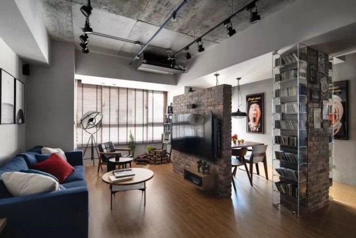 复古家装元素_水磨石翻新方法_水磨石水泥黄铜红砖设计