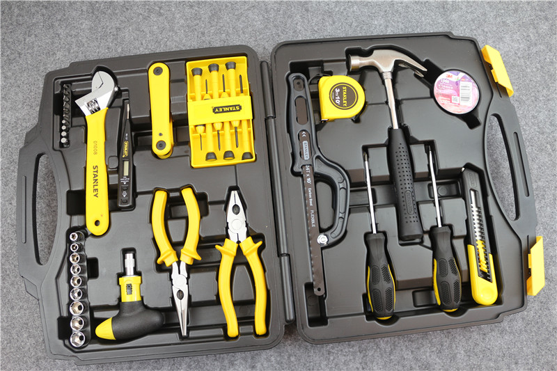 史丹利家用工具箱_维修工具套装_史丹利45件套工具套装