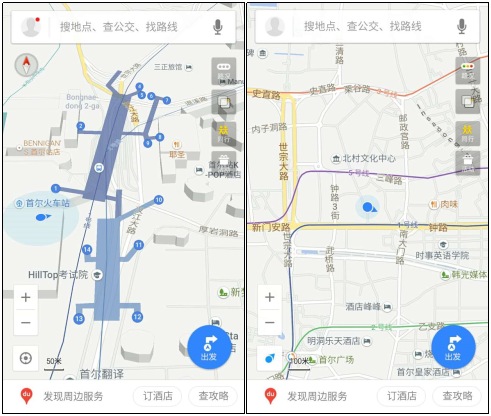 赴韩记者亲测百度地图：不懂韩语照样玩转“思密达”