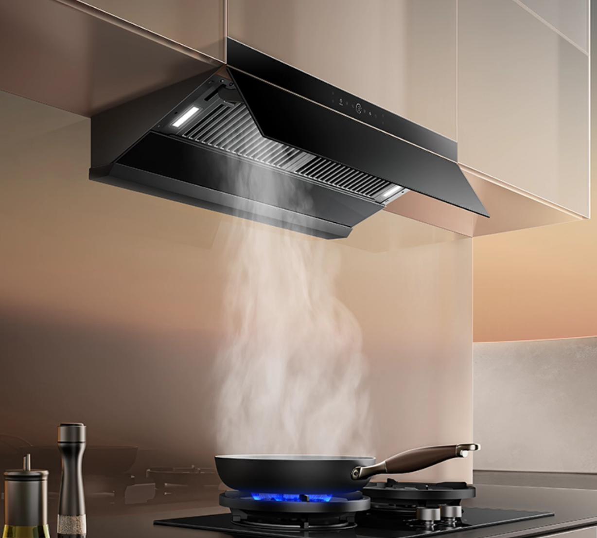 开放式厨房油烟机选购指南_深罩型油烟机推荐_开放式厨房橱柜图片